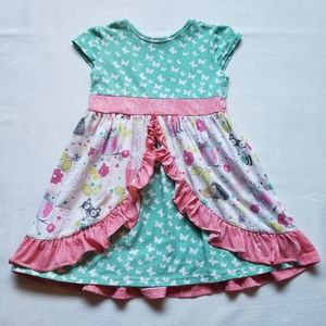 Jelly the Pug 2T Woodland Animal Dress